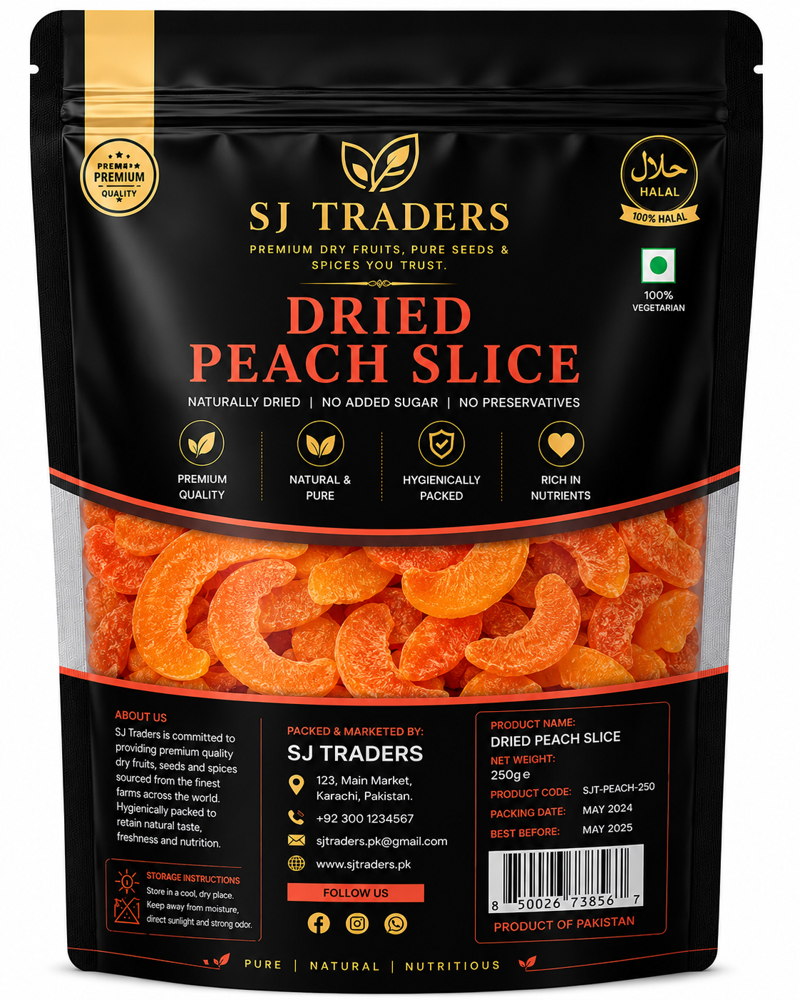 Dried Peach Slice