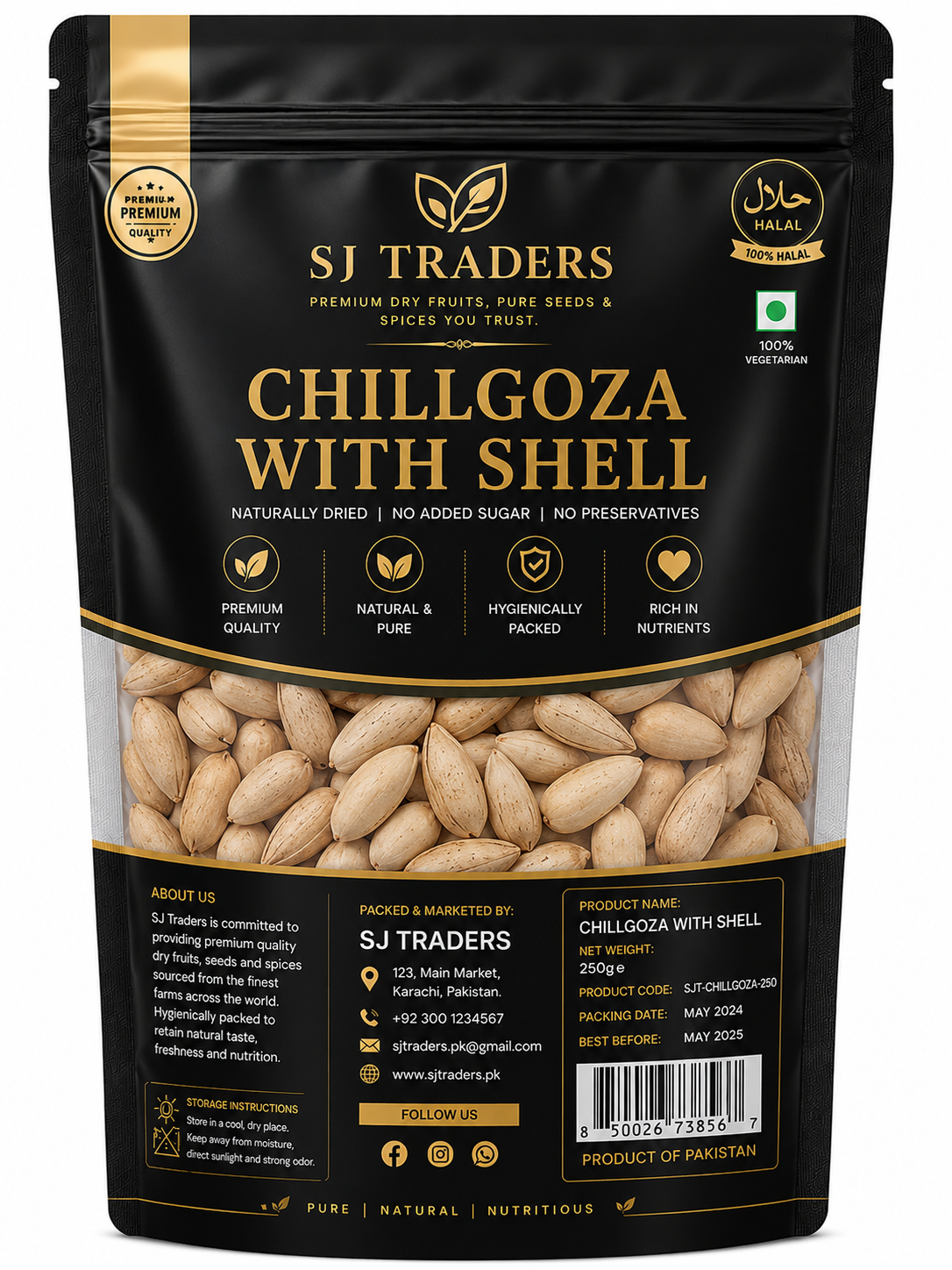 Chillgoza With Shell
